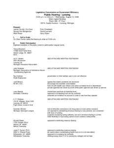 Microsoft Word - Minutes_Proposed.LCGE.Lansing Public Hearing_August 6, 200…