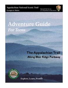 Appalachian National Scenic Trail Georgia to Maine National Park Service U.S. Department of the Interior