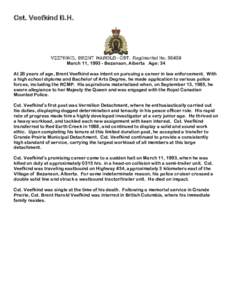 Government / Canada / Grande Prairie County /  Alberta / Bezanson /  Alberta / Royal Canadian Mounted Police