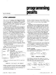 programming pearls