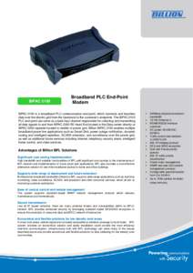 Microsoft Word - Datasheet-Billion-Smart-Grid-BiPAC 2100-Broadband-PLC-Desktop End Point.doc