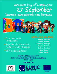 European Day of Languages  27 September Journée européenne des langues