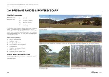 DPCD South West Victoria Landscape Assessment Study | Significant landscapes 2.6 Brisbane Ranges & rowsley scarp  2.6	 Brisbane Ranges & rowsley scarp