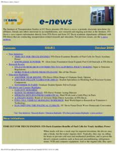 ITS-Davis e-news, Issue 2