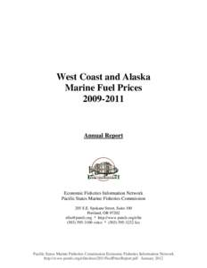 West Coast and Alaska Marine Fuel Prices[removed]Annual Report