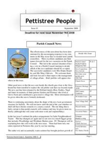 Pettistree People Issue 43 September[removed]Deadline for next issue November 9th 2008