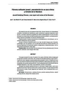 CASO CLÍNICO Rev. Otorrinolaringol. Cir. Cabeza Cuello 2014; 74: 49-53 Fibroma osificante juvenil, presentación de un caso clínico y revisión de la literatura Juvenil Ossifying Fibroma, case report and review of the 