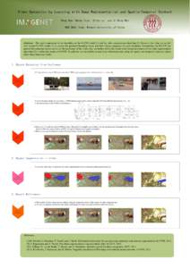 Video Detection by Learning with Deep Representation and Spatio-Temporal Context Peng Han, Wenwu Yuan, Zhiwu Lu, and Ji-Rong Wen RUC_BDAI Team, Renmin University of China Abstract - The main components of our algorithm a