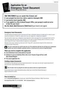 PAS207Application for an Emergency Travel Document Aotearoa Tuhinga Haere Ohorere