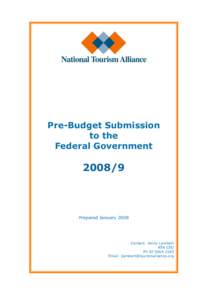 Microsoft Word - NTA Pre Budget Submission 2008.doc