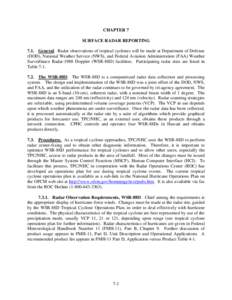 Weather radars / Radar networks / Radar meteorology / NEXRAD / Wind / WSR-74 / WSR-57 / National Weather Service / Meteorology / Atmospheric sciences