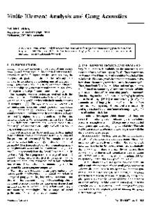 Finite Element Analysis and Gong Acoustics Neil McLachlan, Department of Interior Design, RMIT Melbourne, VIC 3001, Australia  ABSTRACT: FiniteElementAnalysisis usedto predicttheeffectof a rangeof variationsof gonggeomet