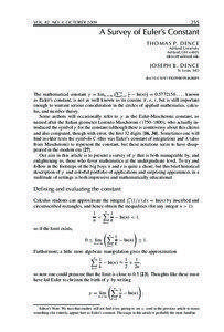 Mathematics Magazine, October 2009
