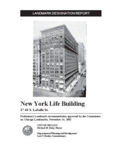 LANDMARK DESIGNATION REPORT  New York Life Building
