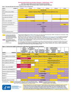 2014 Adult Immunization Schedule - United States