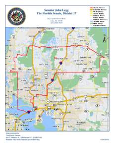 Senator John Legg The Florida Senate, District[removed]Crystal Grove Blvd. Lutz, FL[removed]9919