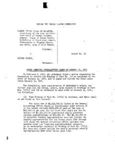 BEFORE TKS INDIAN CLP,IMS COMMTSSION PAAWdEINDIAN TRI3E OF OKLAHOMA, consisting of the four confeders t e d bands of Pawnee Indians, namely: .ChaXuior Grand Panee, Kitkehahki or RepublLcan Fawnee, Pitahauerat or Tappage 