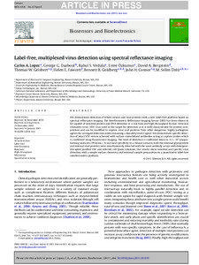 Label-free multiplexed virus detection using spectral reflectance imaging