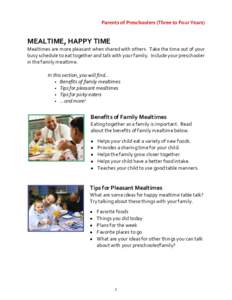 Microsoft Word - Preschoolers-MealTime_rev092010.docx