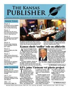 The Kansas  Publisher Official monthly publication of the Kansas Press Association