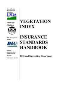 United States Department of Agriculture Federal Crop Insurance