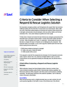 Logistics / Radio-frequency identification / Humanâ€“computer interaction / Privacy / Wireless / Savi Technology / Emergency management / Performance indicator / Business intelligence / Technology / Management / Emerging technologies