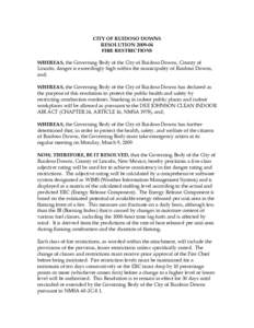 Microsoft Word - Res[removed]Fire Restrictions  FINAL.doc