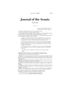 JANUARY 18, [removed]Journal of the Senate FIFTH DAY