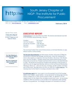It is a good thing to  South Jersey Chapter of NIGP: The Institute for Public Procurement