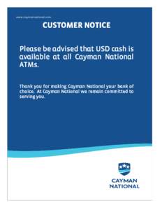 Microsoft Word - Customer Notice -  ATM  USD Cash Now Available-  26-Feb-16 - FINAL