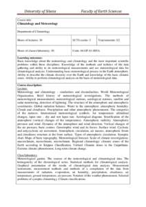 Physical geography / Meteorology / Oceanography / Climatology / Climate / Weather / Wind / Precipitation / Draft:Outline of climatology / Climate Data Analysis Tool