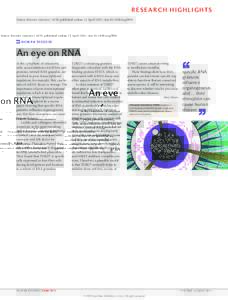 Human disease: An eye on RNA