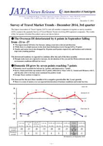 【JATA New Release】Survey of Travel Market Trends - Dec 2014, 3rd quarter.xls