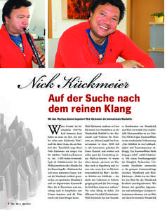 Nick Kückmeier  Auf der Suche nach dem reinen Klang  Mit dem PlayEasy-System begeistert Nick Kückmeier die internationale Musikelite.
