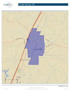 Crystal Springs, MS  September 14, 2012 ©2012 Esri  Made with Esri Business Analyst