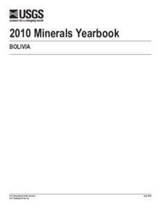 The Mineral Industry of Bolivia in 2010