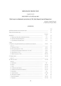 Law / State responsibility / Diplomatic protection / International Law Commission / Hague Academy of International Law / John Dugard / International relations / International law / United Nations