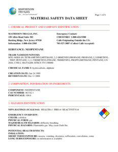 Page 1 of 6  MATERIAL SAFETY DATA SHEET