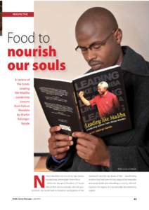 PERSPECTIVE  Food to nourish our souls A review of