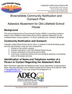 Microsoft Word - Brownsfield Grant Notification