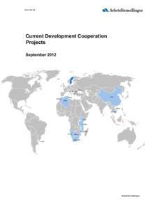 Current Development Cooperation Projects September 2012