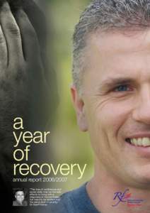 a year of recovery annual report[removed] “The loss of confidence and