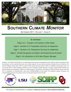 Droughts / Climatology / Climate / Hydrology / La Niña / Tropical meteorology / Drought / National Integrated Drought Information System / Rain / Atmospheric sciences / Meteorology / Physical geography