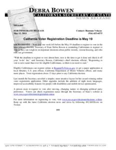 California Proposition 52 / Voter suppression / Elections / Voter registration / Primary election