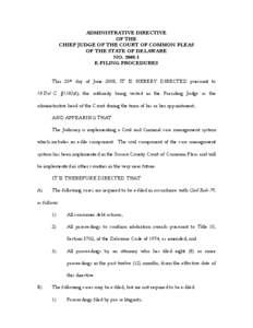 Microsoft Word - Admin Dir[removed]efiling procedures.doc