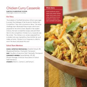 Chicken Curry Casserole garfield elementary school Washington, District of Columbia Our Story The students of Garfield Elementary School were eager