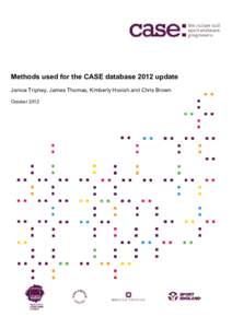 Methods used for the CASE database 2012 update