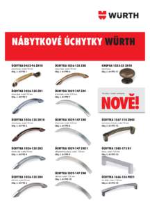 NÁBYTKOVÉ ÚCHYTKY WÜRTH ÚCHYTKAZN10 ÚCHYTKAZN5  KNOPKAZN10