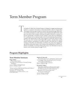 Term Member Program  T