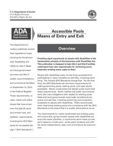 Accessibility / Americans with Disabilities Act / Computer programming / Ada / Computing / Software engineering / Swimming pool